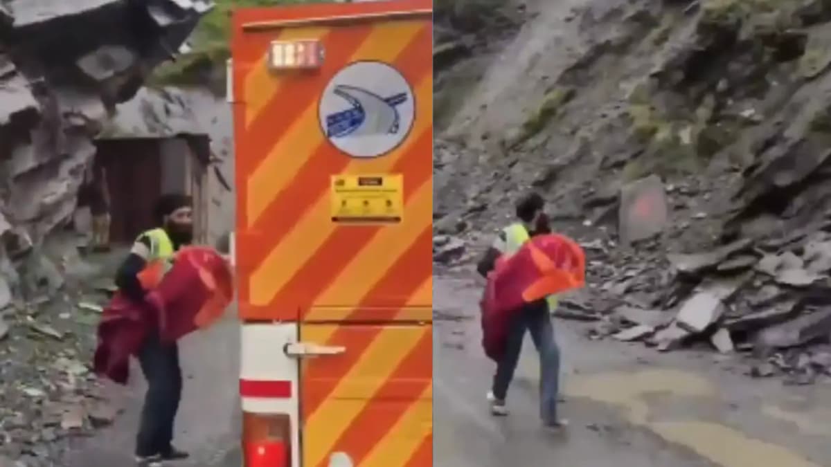 Heroic Ambulance Worker Rescues Baby During Landslide in Himachal Pradesh