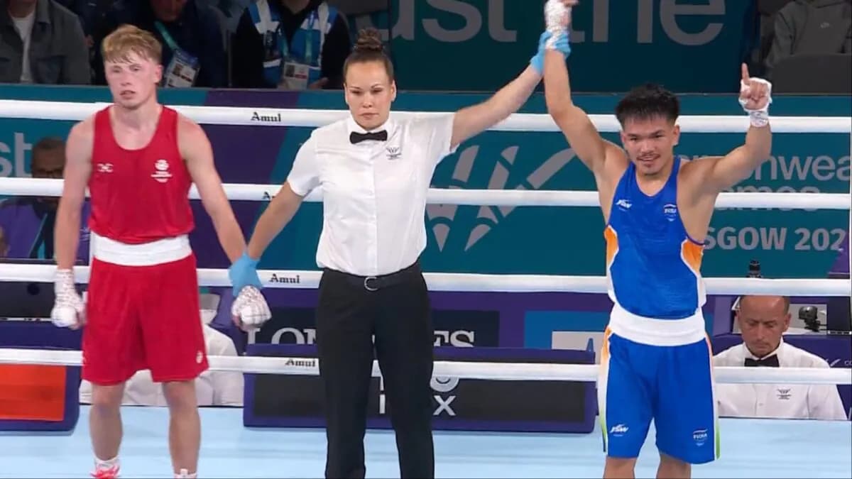 Jadumani Singh Dominates in CWG 2026 Boxing Opener at 55kg