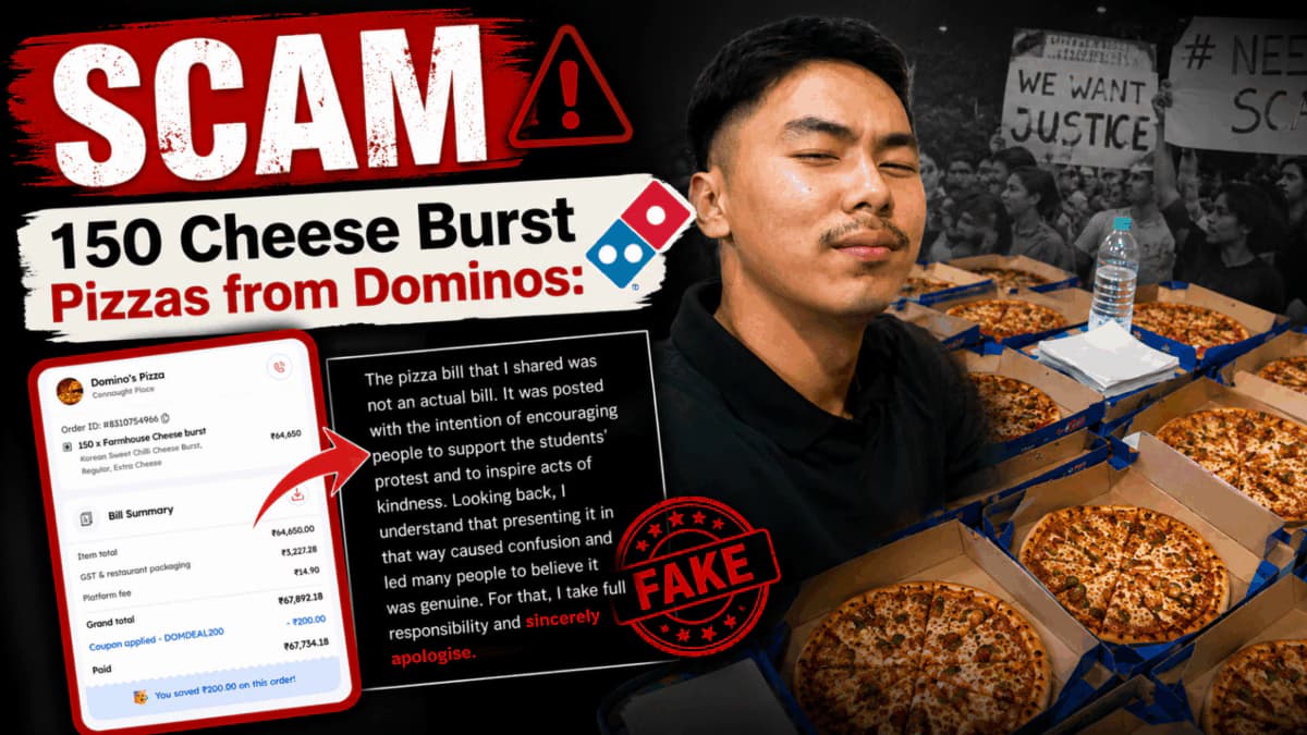 Nagaland Influencer Admits Pizza Donation Claim Was False