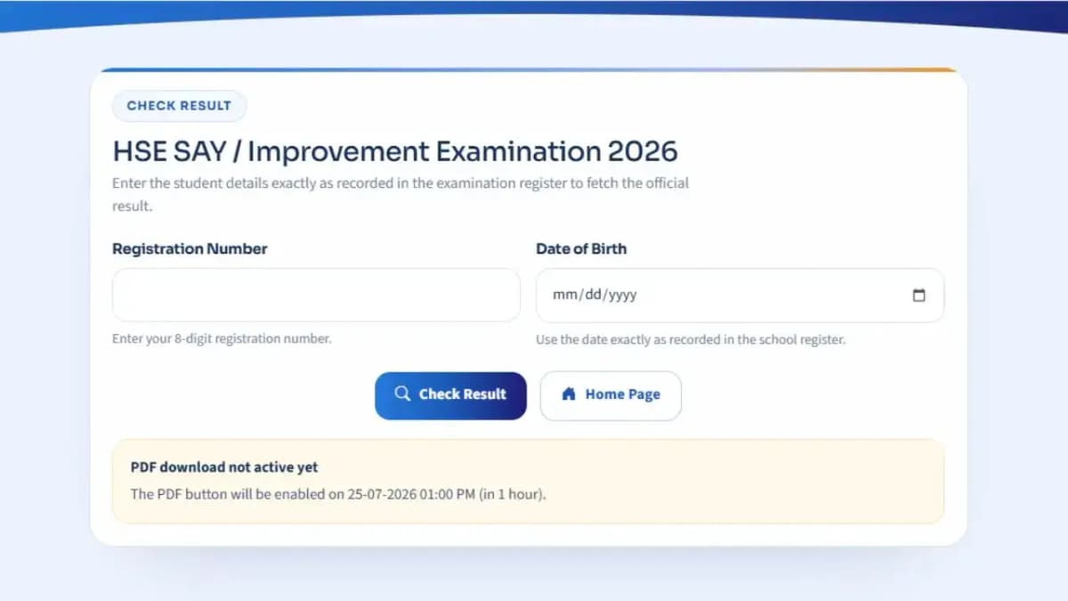 Kerala Plus Two SAY Results 2026 Now Available Online