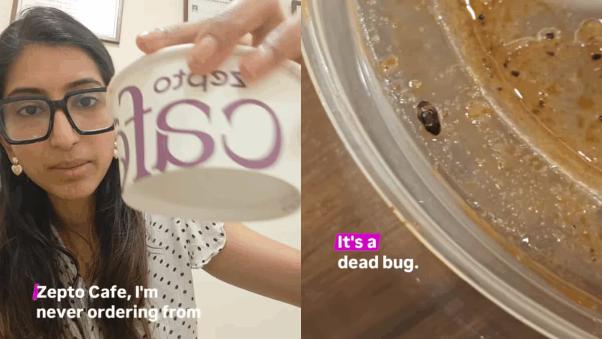 Mumbai Doctor Discovers Dead Cockroach in Food from Zepto Cafe