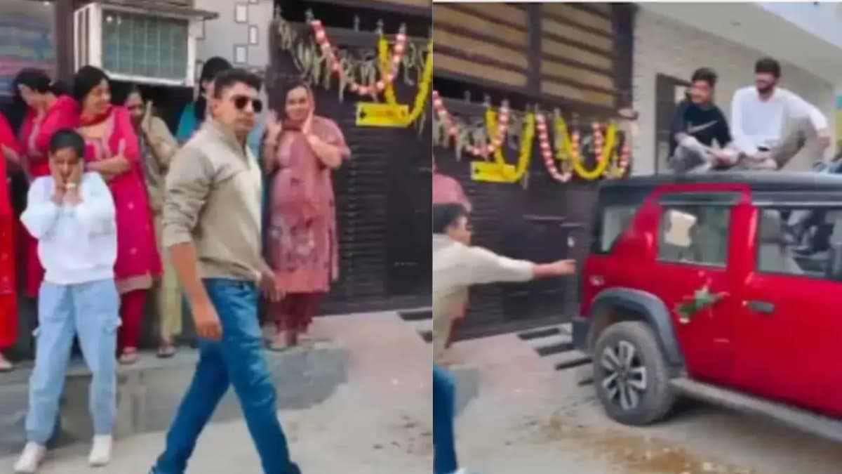 Haryana Influencer Faces Backlash for Shattering Mahindra Thar Window in Viral Stunt