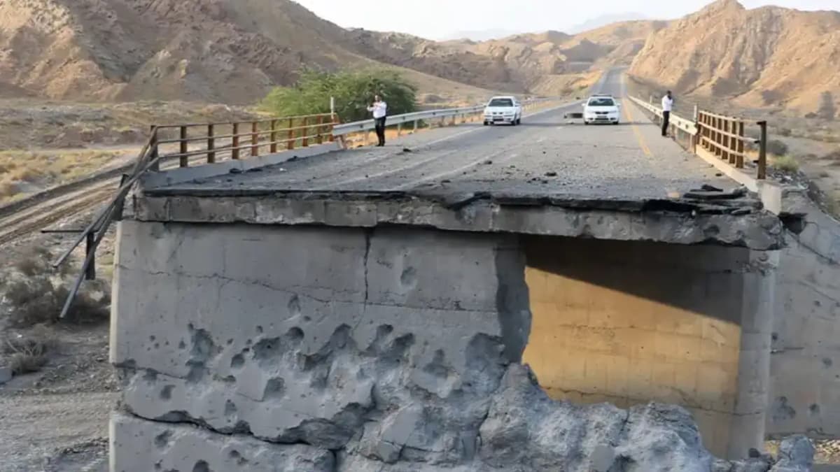 iran reports extensive damage