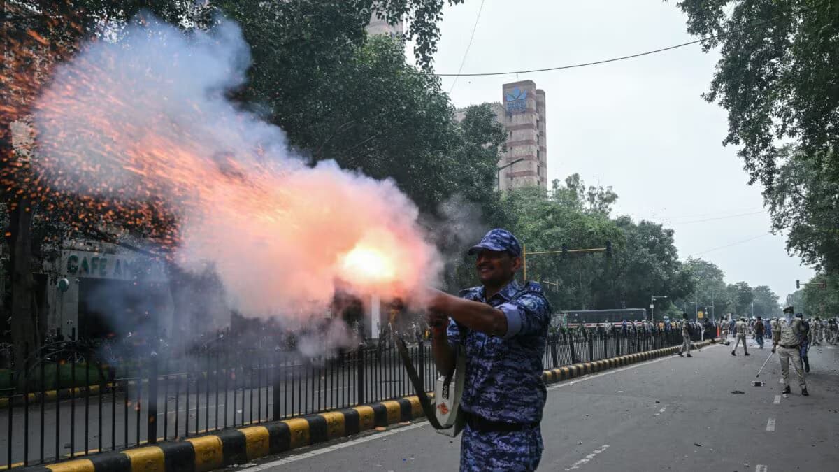 pellet gun use in cjp protest
