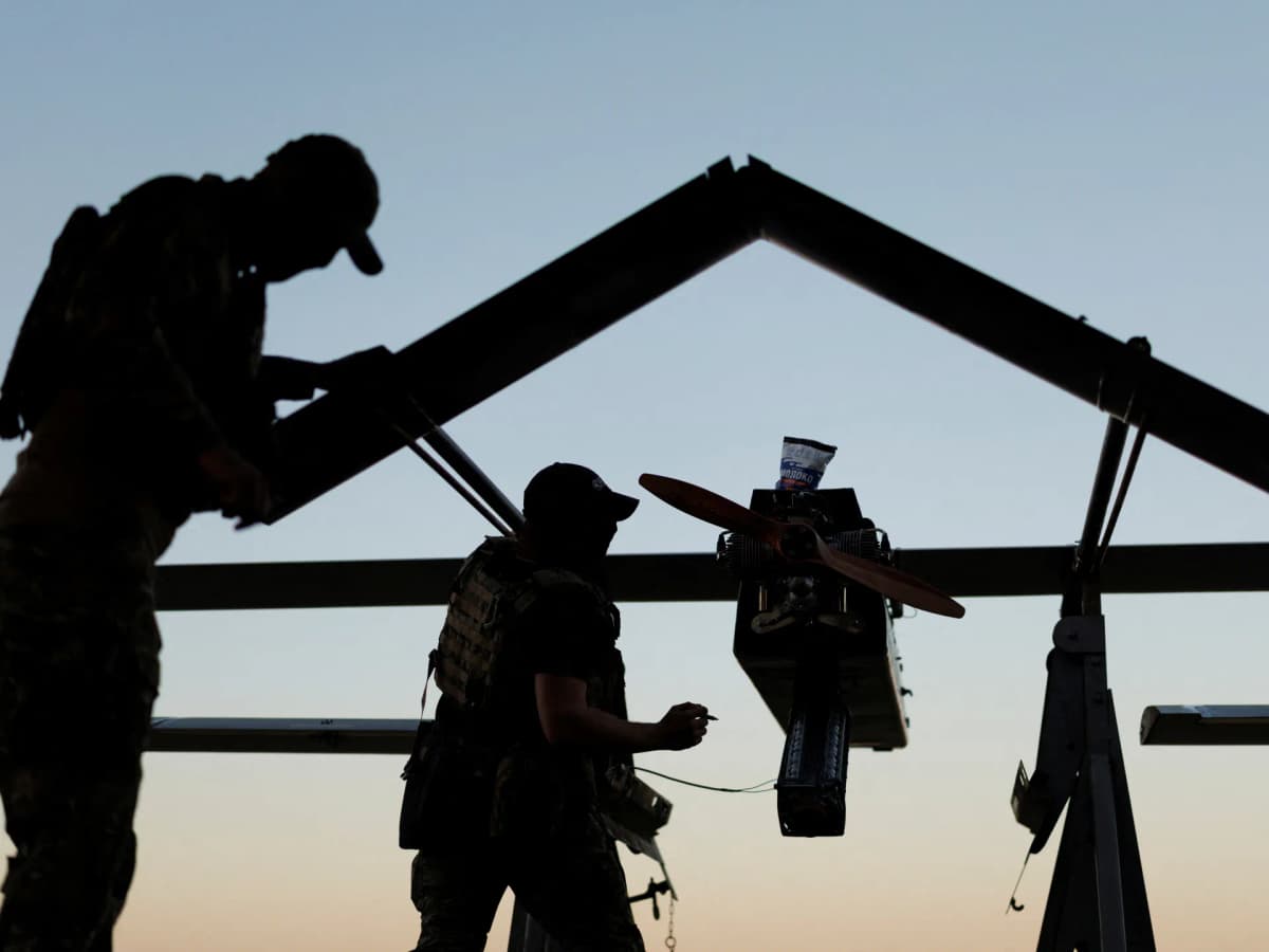 Ukrainian Drone Strikes Ignite Fires at Russian Industrial Sites