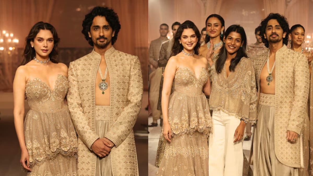 Aditi Rao Hydari and Siddharth Shine at Jayanti Reddy's 'The Gilded Era'