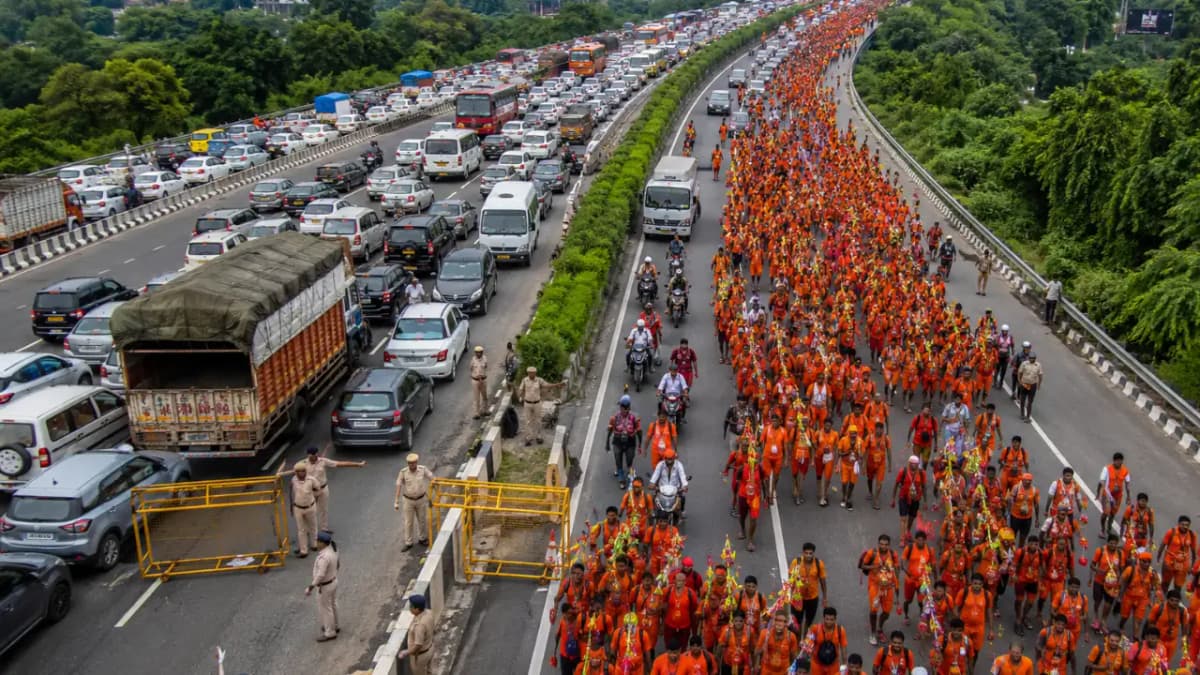 Delhi-Haridwar Highway Traffic Restrictions for Kanwar Yatra