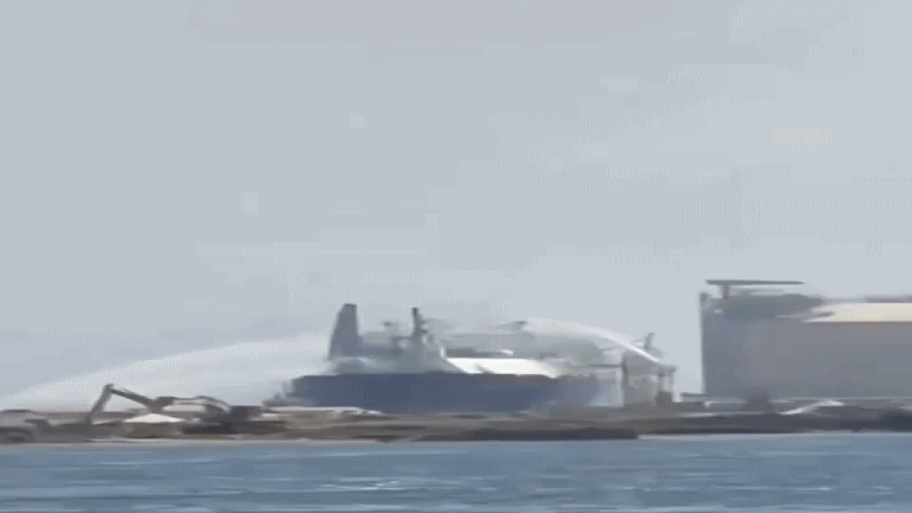 Drone Strike on US Tanker Ignites Fire at Egypt's Damietta Port