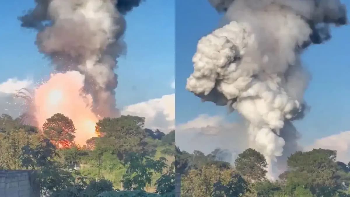 Massive Explosion Rocks Fireworks Warehouse in Cuernavaca, Mexico