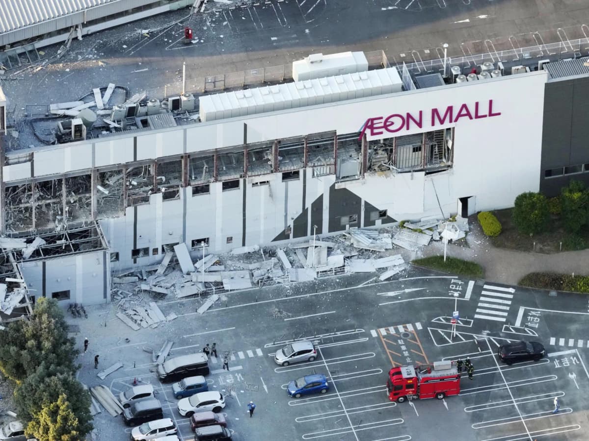 Devastation at Aeon Mall Following Powerful Earthquake in Japan