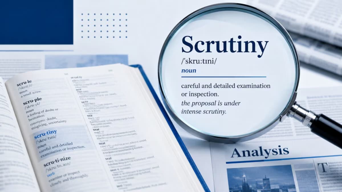 Understanding Scrutiny: Definition, Usage, and Examples Explained