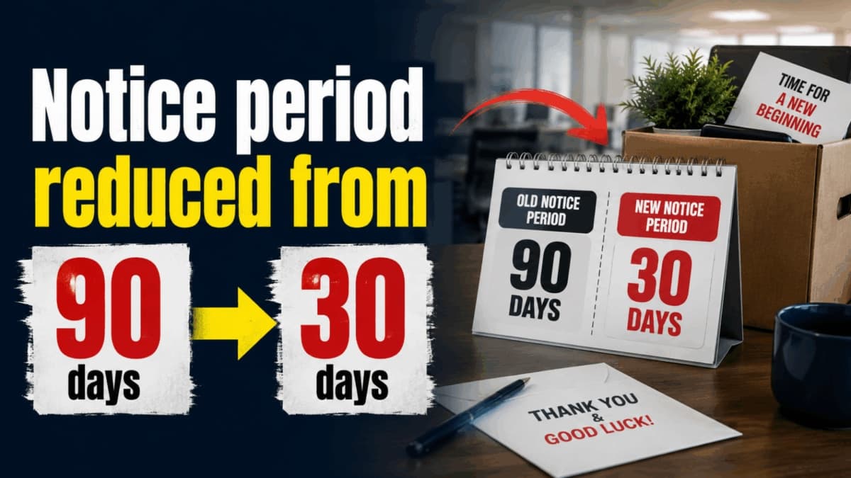 company cuts notice period fro