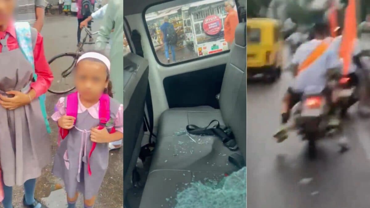 school van vandalized during k
