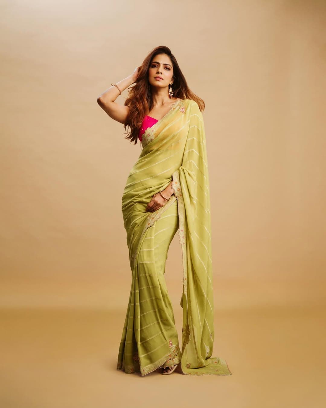Malavika Mohanan Saree Look